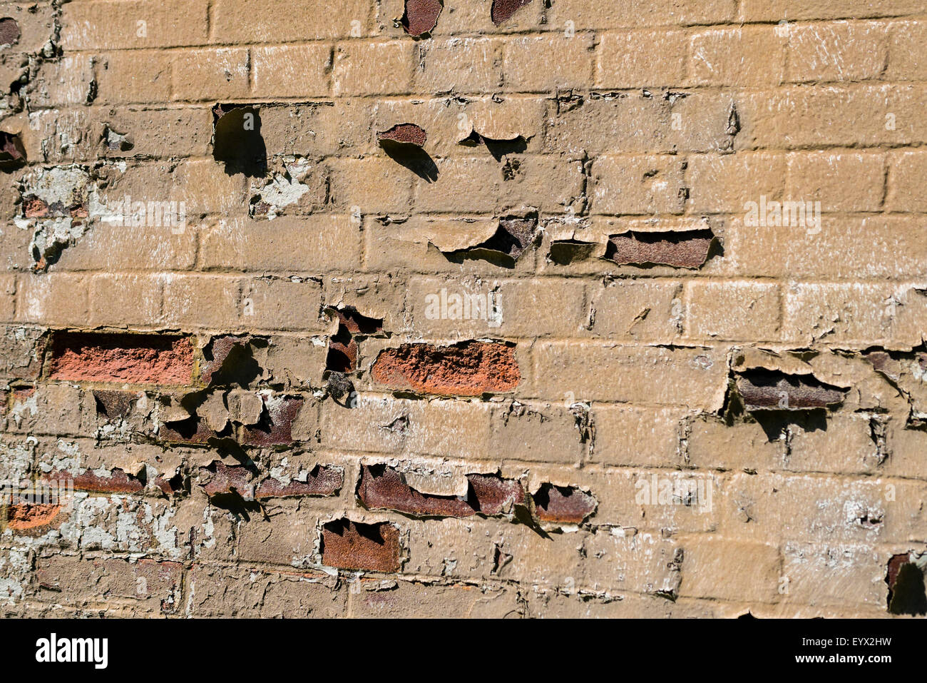 Crumbling Brick Wall Stock Photo Alamy