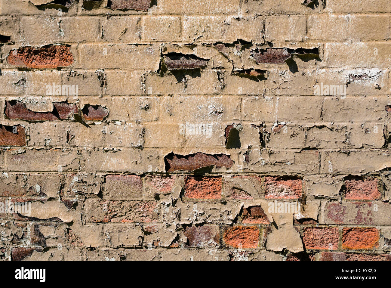 Crumbling Brick Wall Stock Photo Alamy