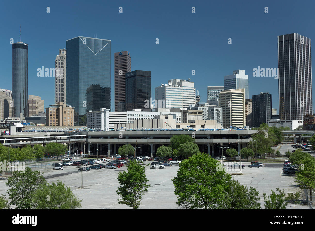 DOWNTOWN SKYLINE ATLANTA GEORGIA USA Stock Photo