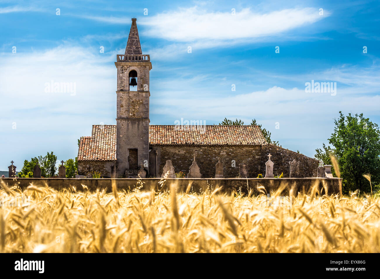 Provence church Stock Photo