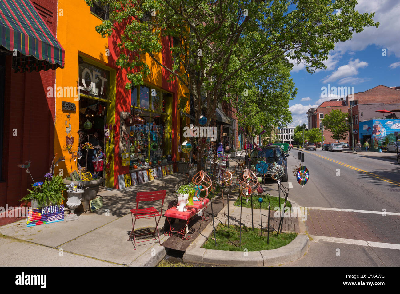 Asheville nc downtown shop hires stock photography and images Alamy