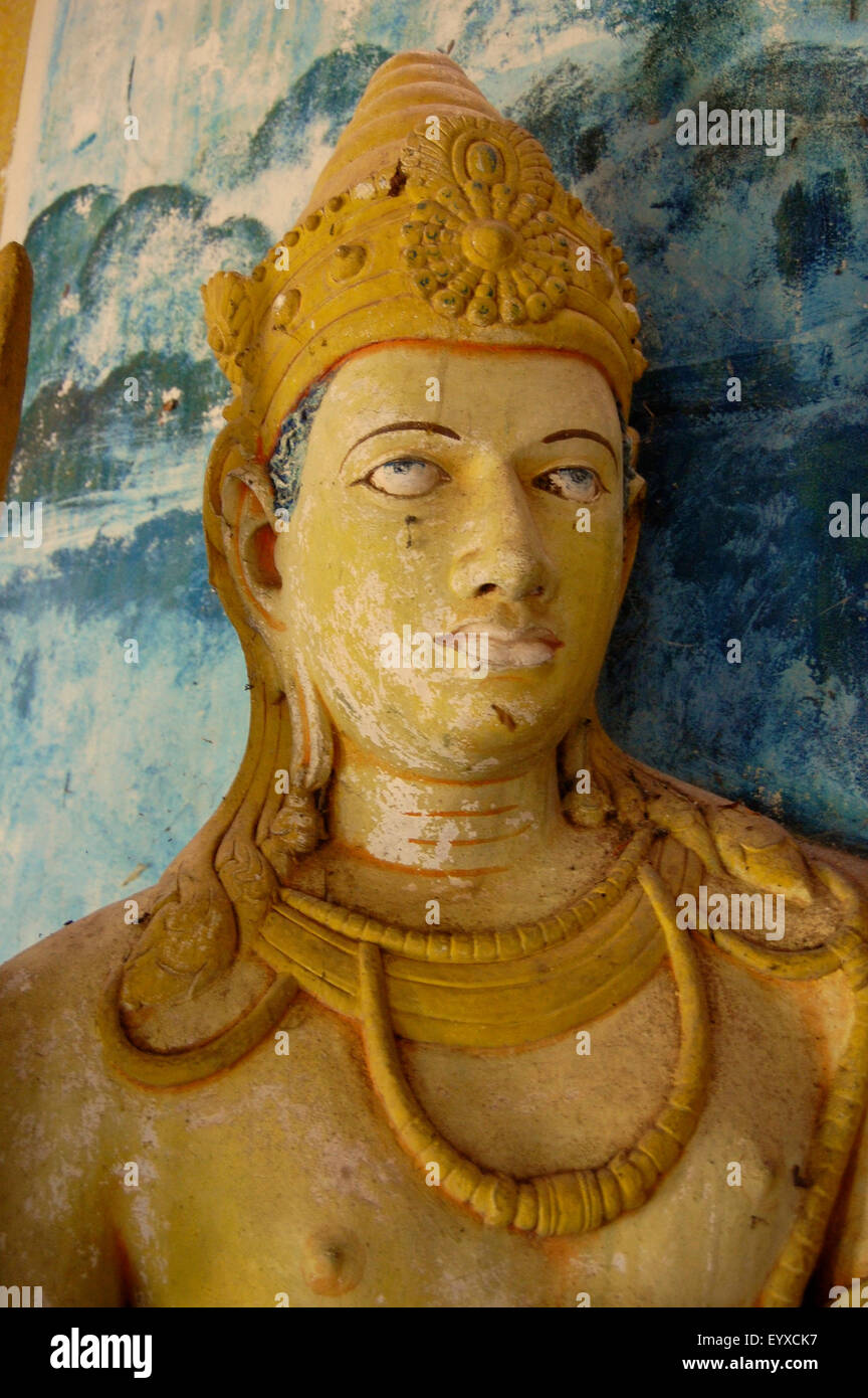 Maitreya statue in Dambulla cave temple, Sri Lanka Stock Photo