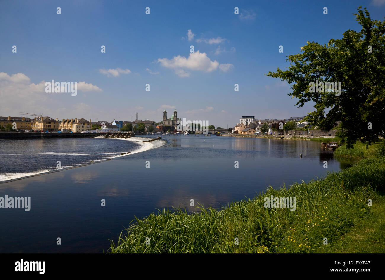 Salmon Leap Weir on the River Shannon, Athlone, County