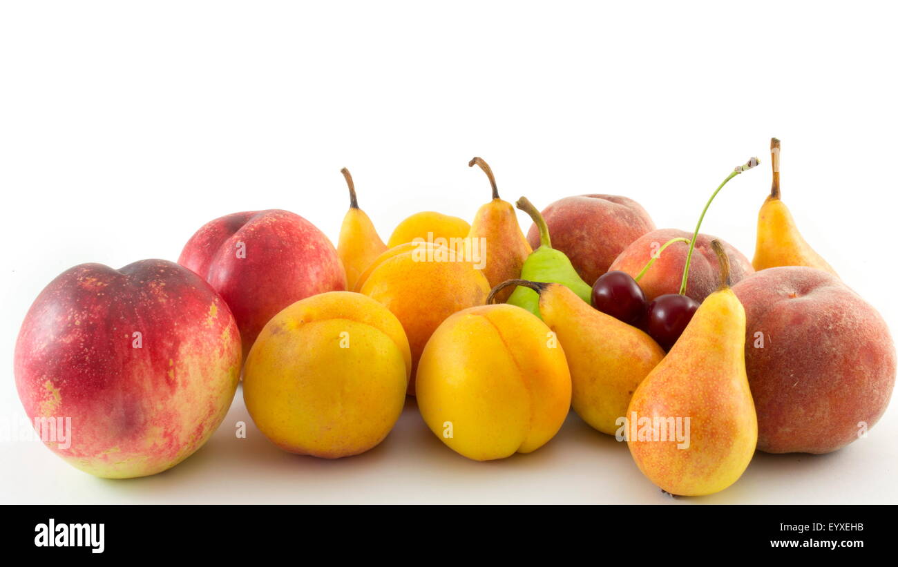 Fresh natural  fruit background Stock Photo