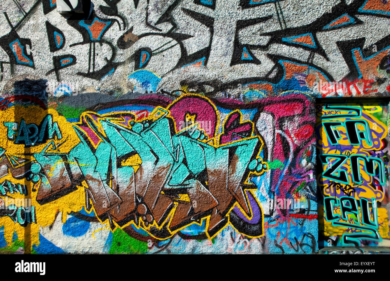 The U2 Graffiti Wall, part of Windmill Lane Studios, Dublin City