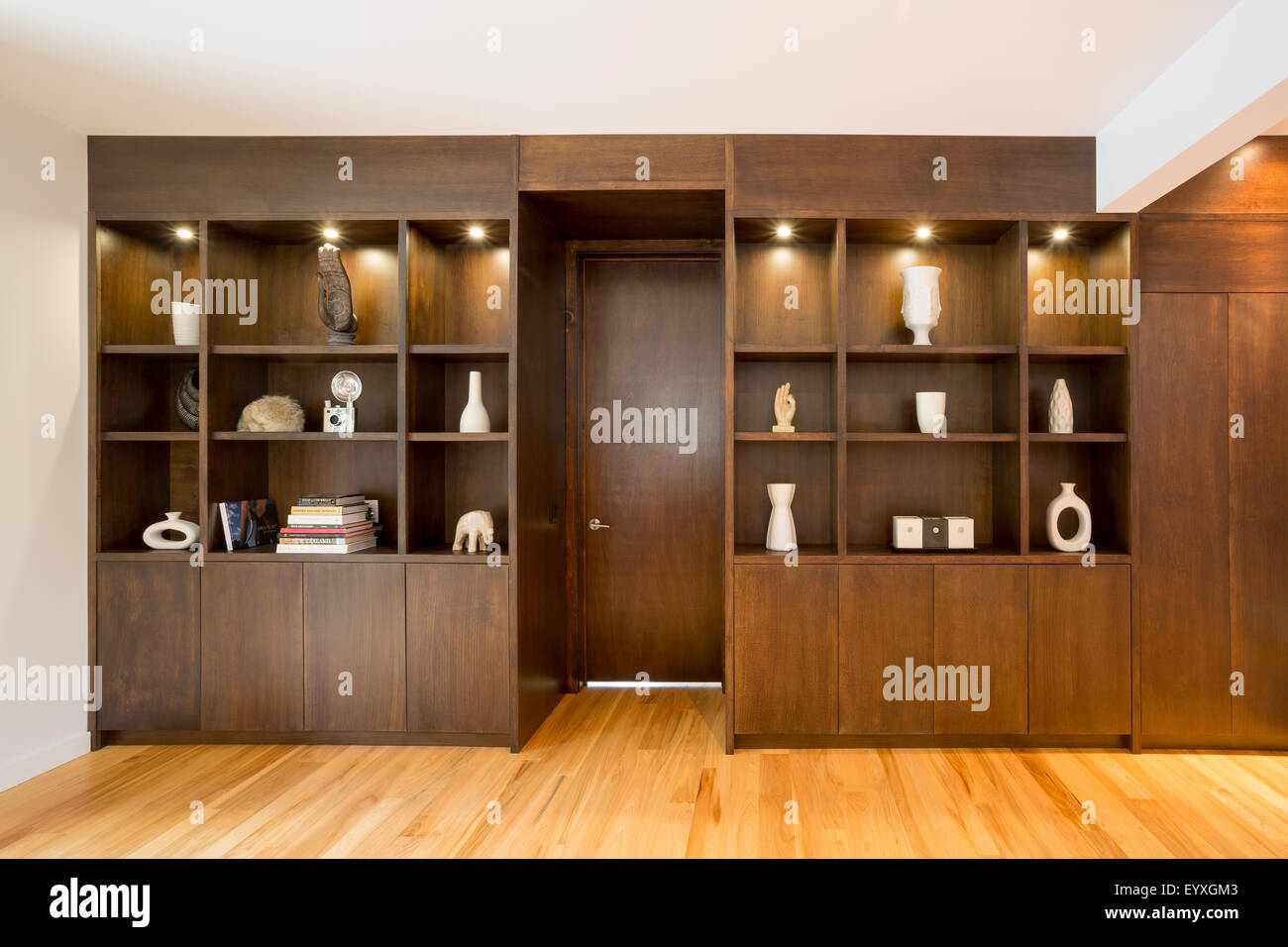 wall cabinet in living room Stock Photo