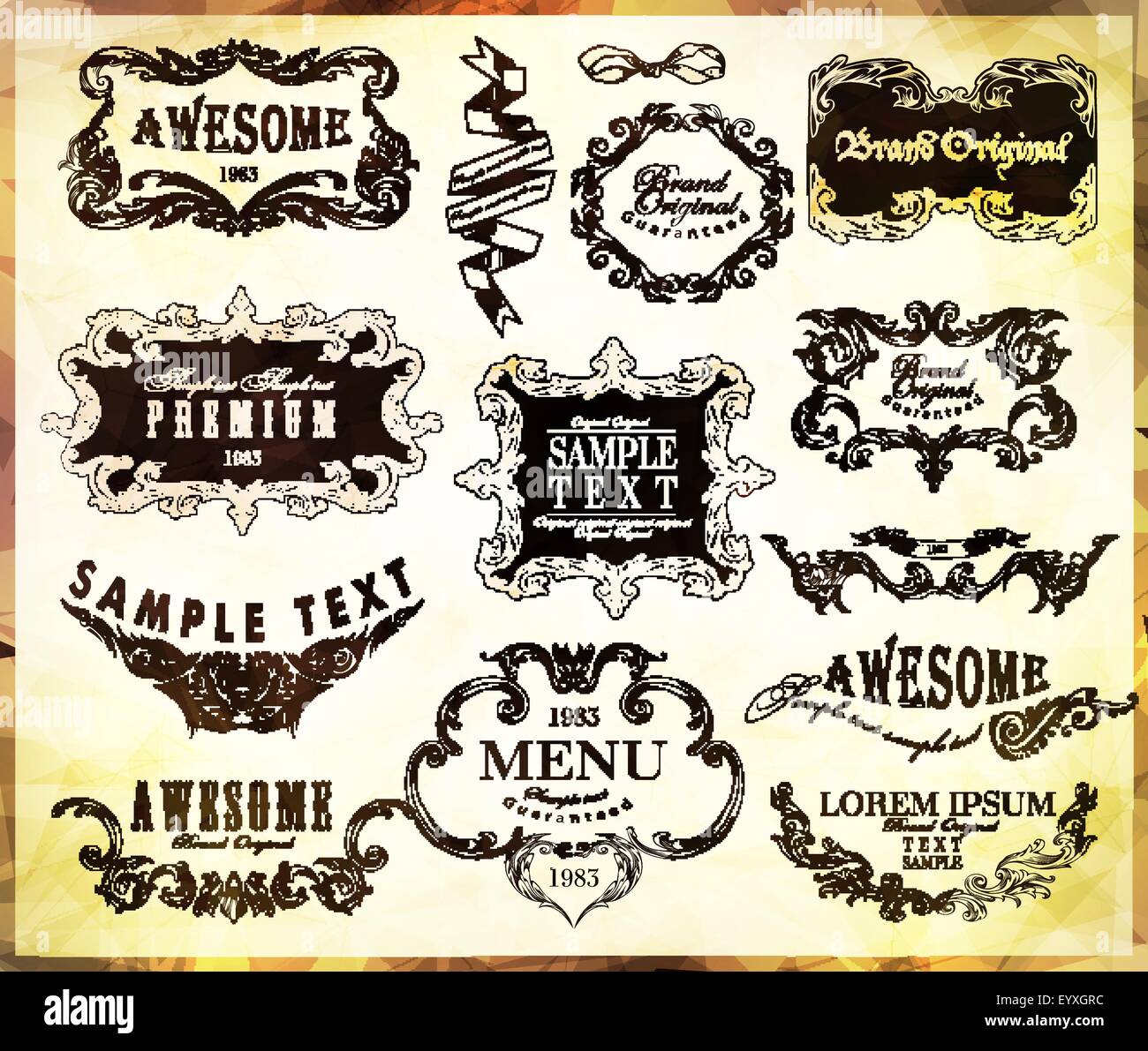 calligraphic design elements Stock Vector Image & Art - Alamy