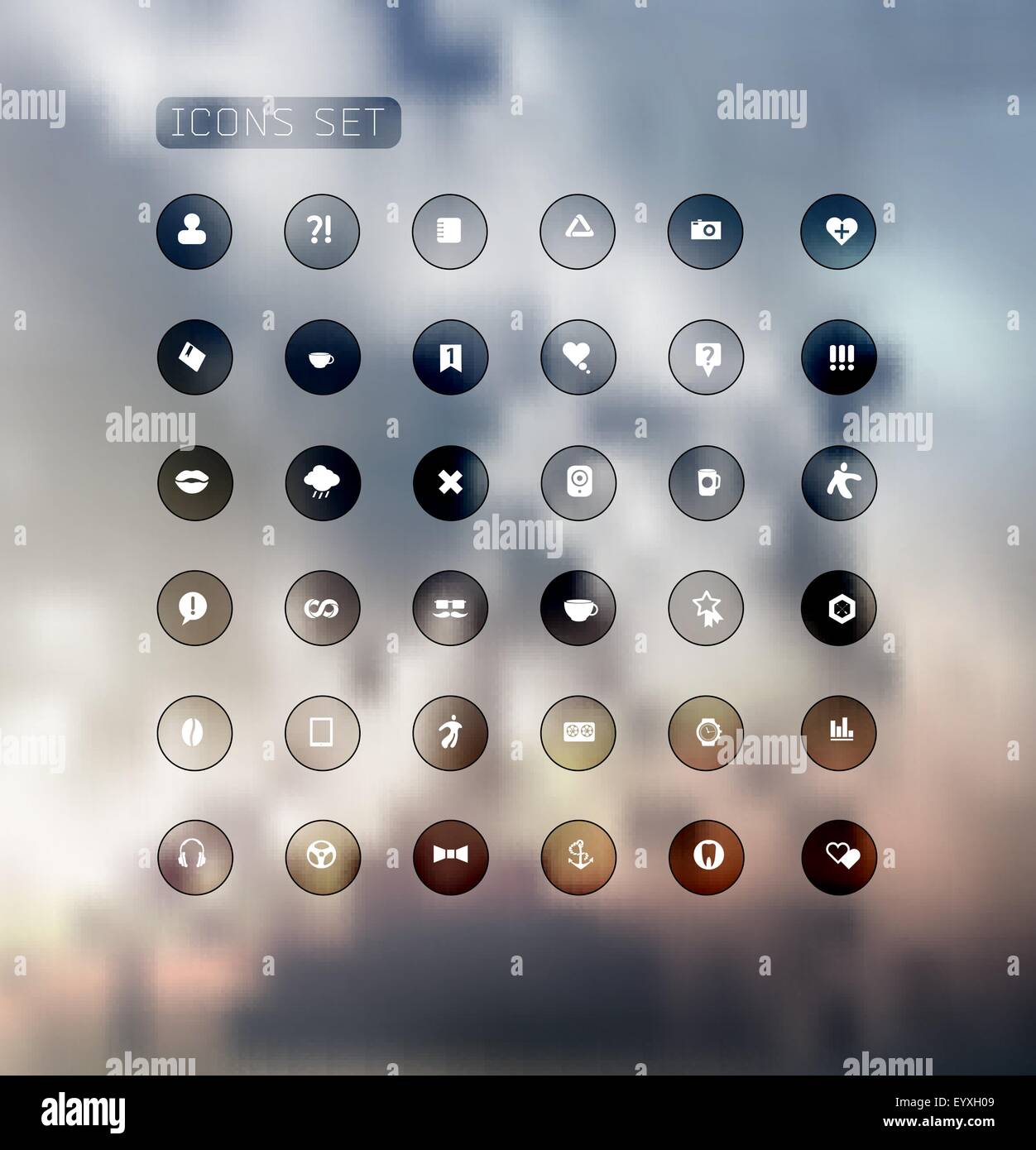Set of web icons Stock Vector Image & Art - Alamy