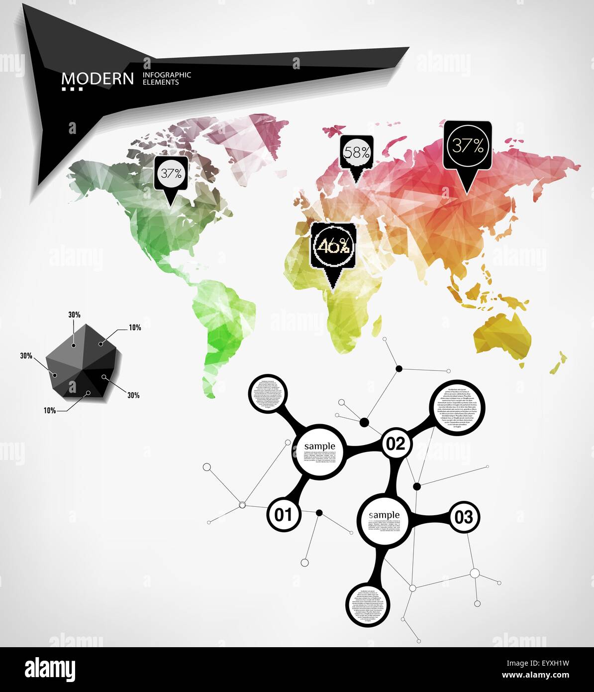 World map card Stock Vector Image & Art - Alamy