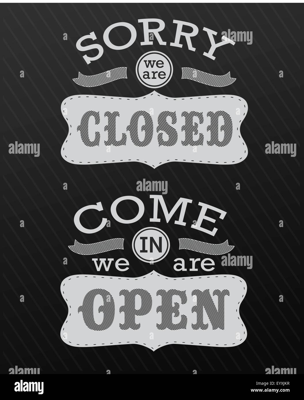 Old black and white open sign hires stock photography and images Alamy