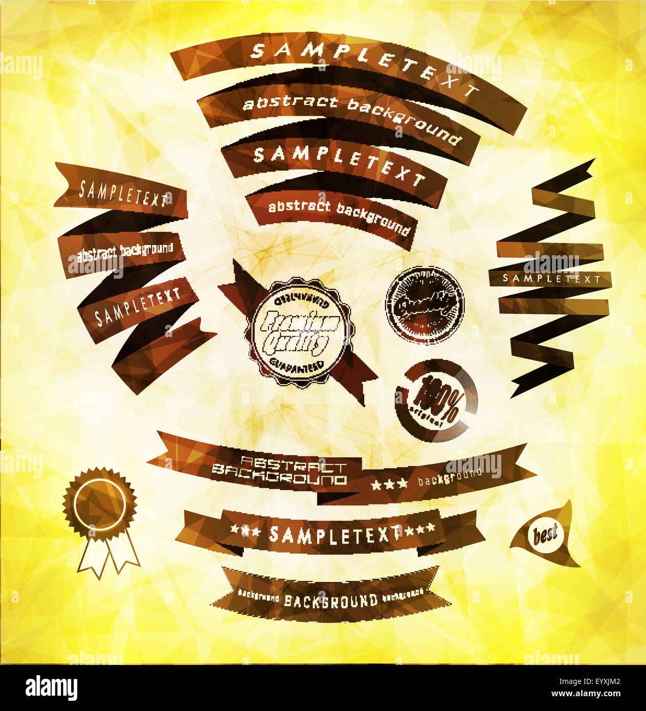 retro ribbons and scrap booking Stock Vector Image & Art - Alamy
