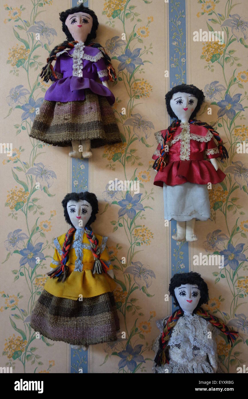 Dolls and other toys on display in the 'Museo del Juguete' in Trujillo, La Libertad province, Peru. Stock Photo