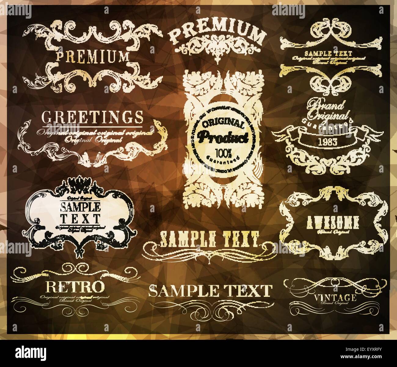 calligraphic design elements Stock Vector Image & Art - Alamy