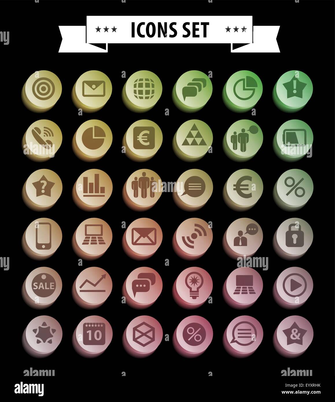 Set of web Stock Vector Image & Art - Alamy