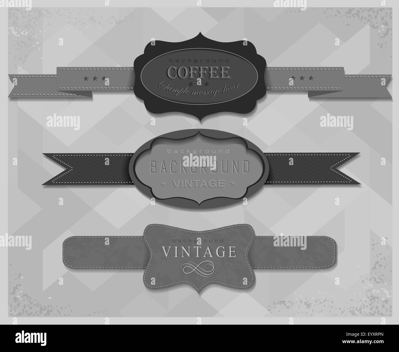 set ribbons and label Stock Vector Image & Art - Alamy