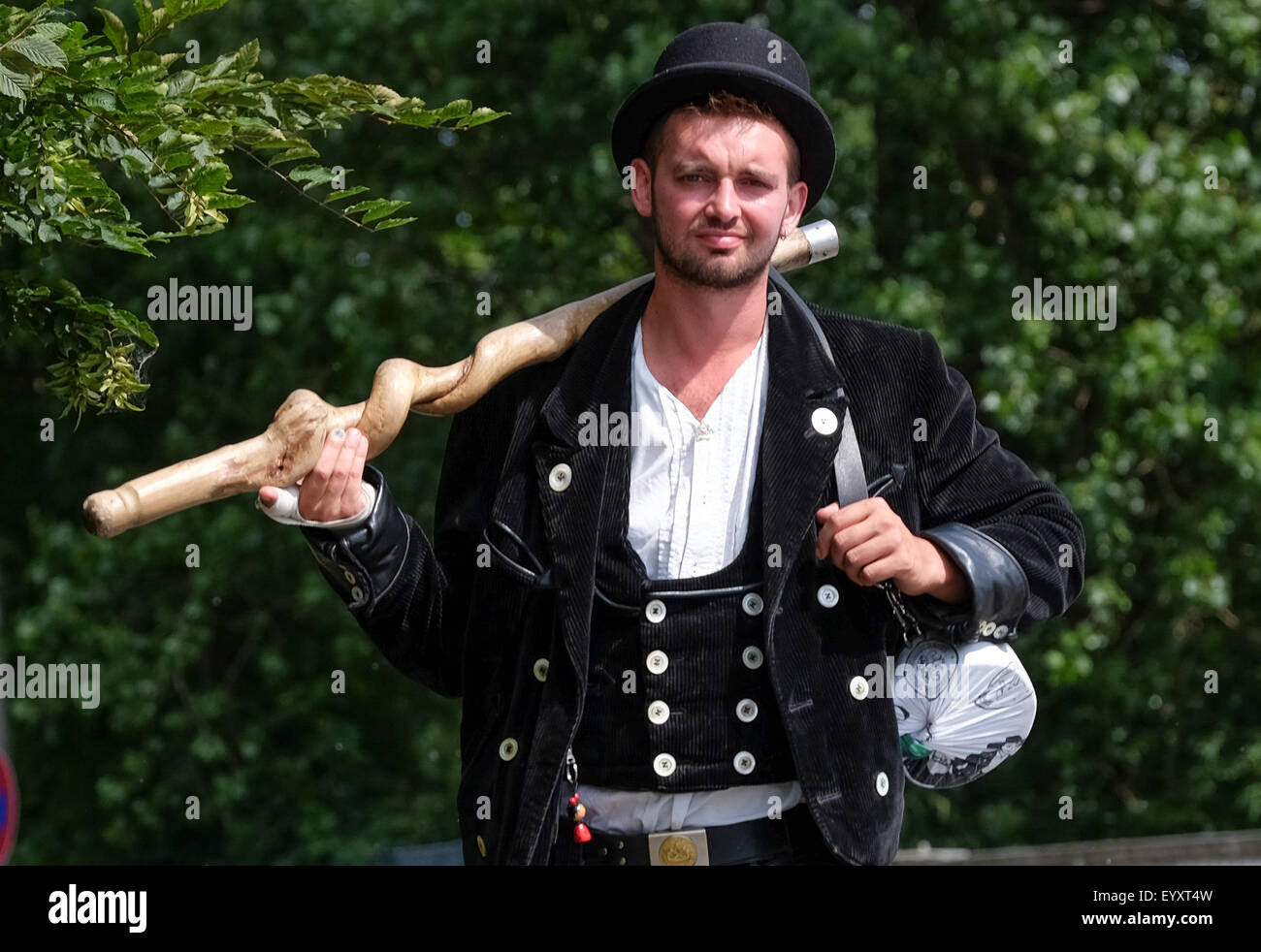 Hamburg, Germany. 23rd July, 2015. Journeyman carpenter Marc Heerich