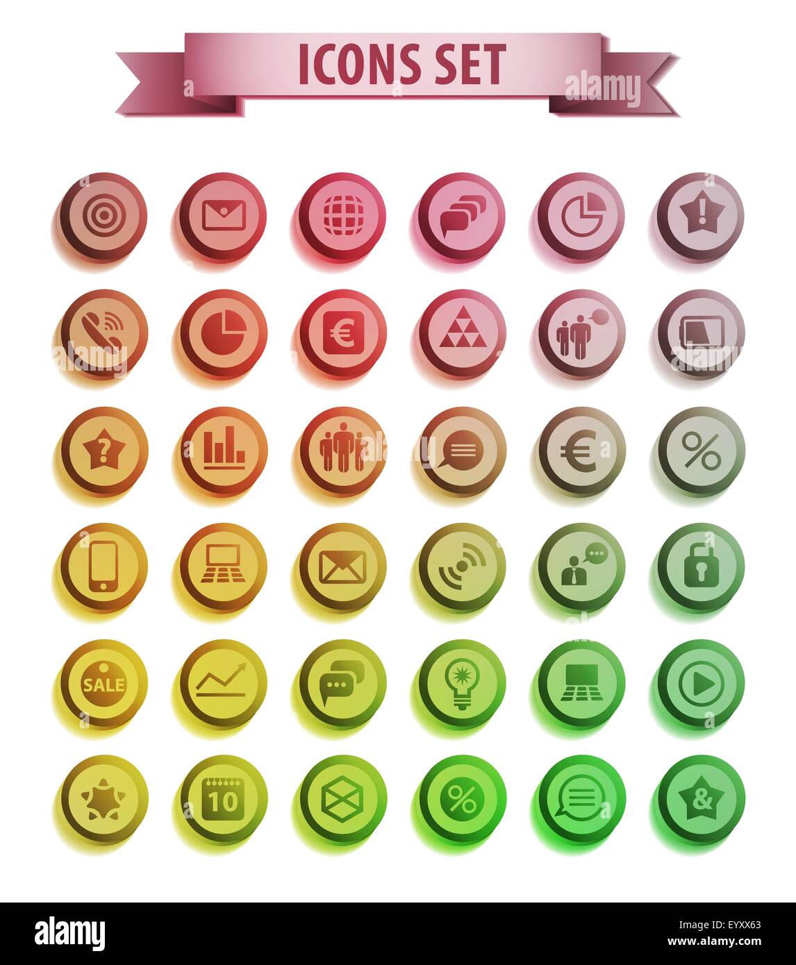 Set of web Stock Vector Image & Art - Alamy