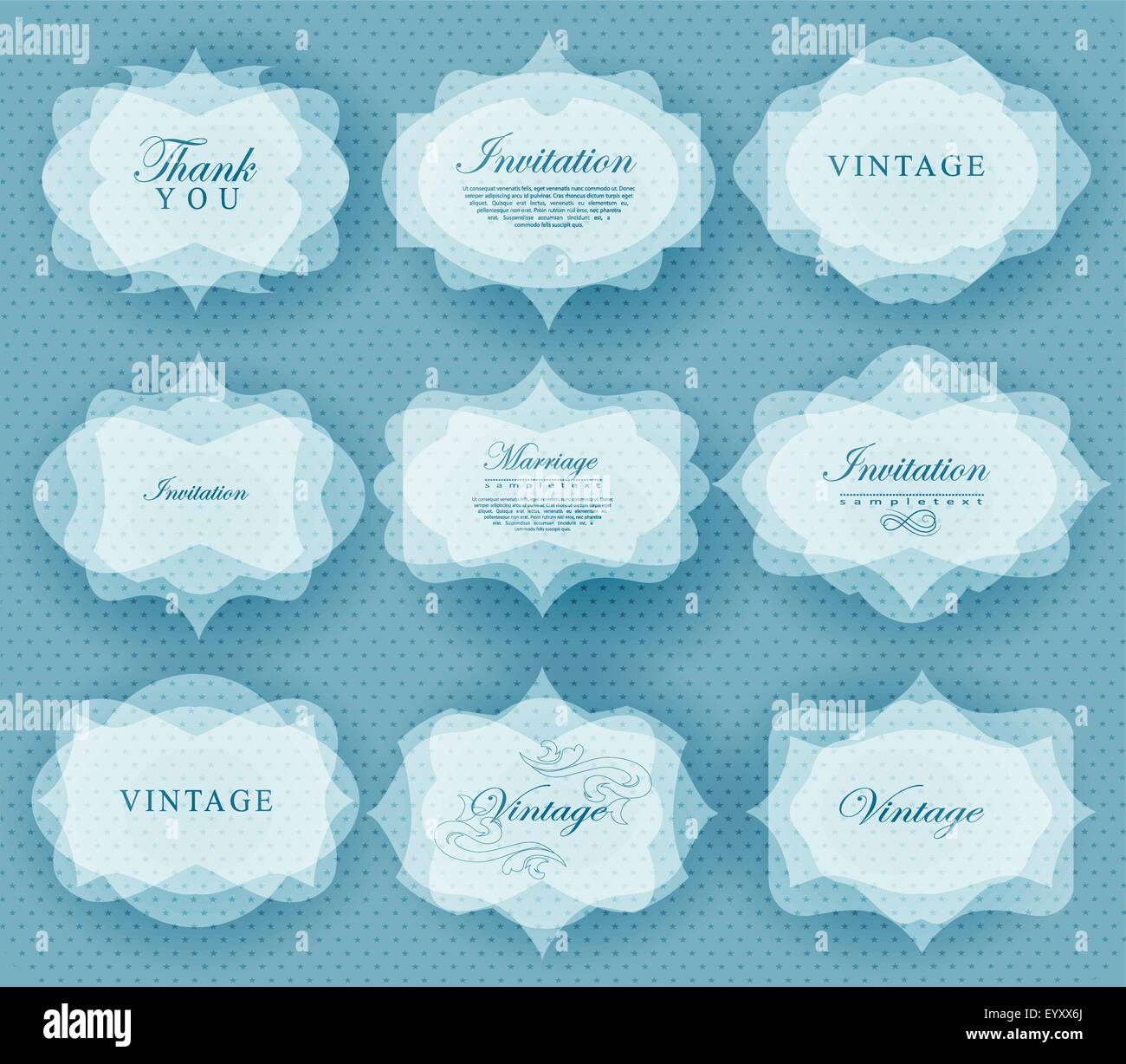 Retro Invitation Shape invitation card in retro style Stock Vector Image & Art - Alamy