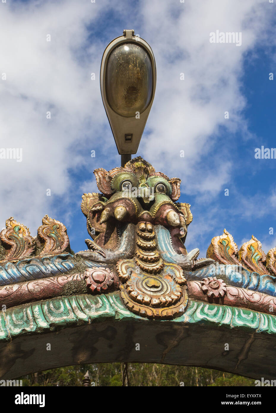 Colorful tower of Meenakshi Amman Temple Stock Photo