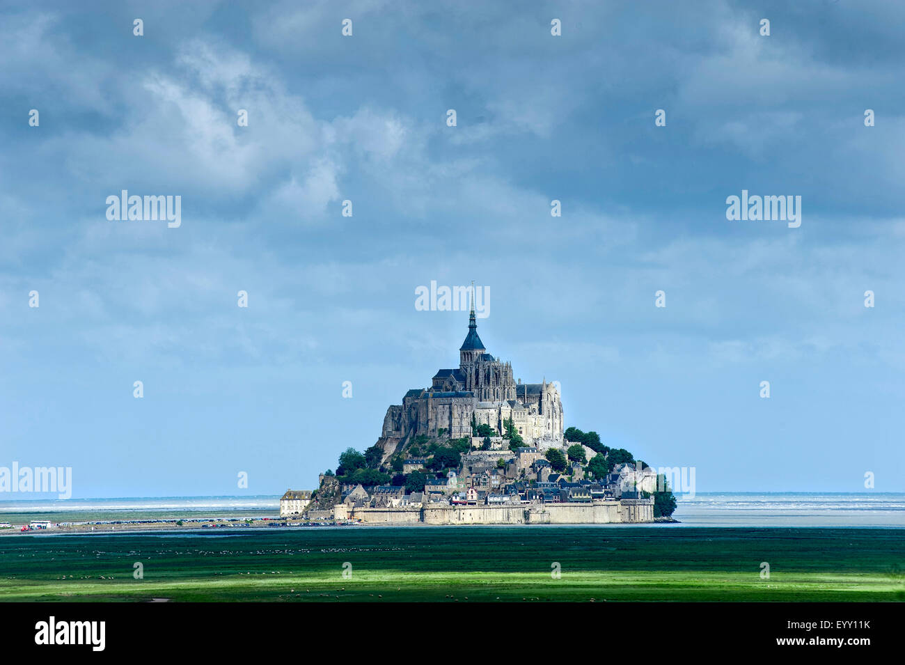 Mont-Saint-Michel, Huisnes-sur-Mer, Normandy, France Stock Photo