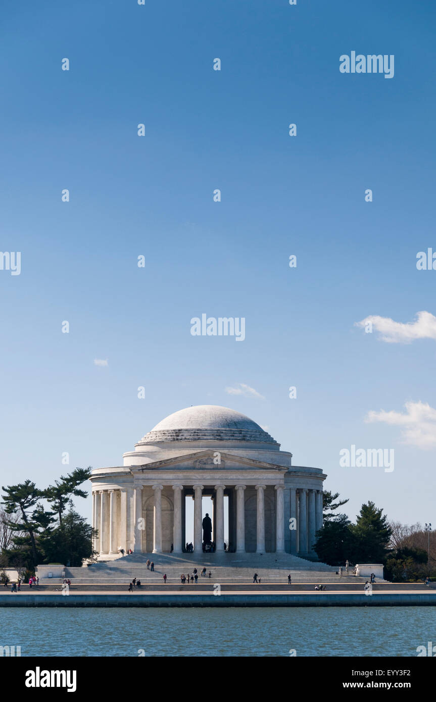 The Thomas Jefferson Memorial a presidential memorial in Washington, DC Stock Photo