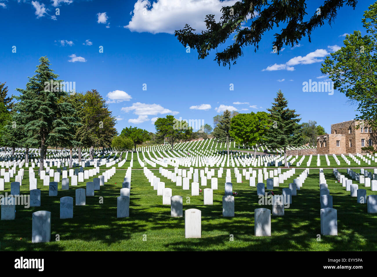 The Santa Fe National Cemetery, New Mexico, USA Stock Photo Alamy
