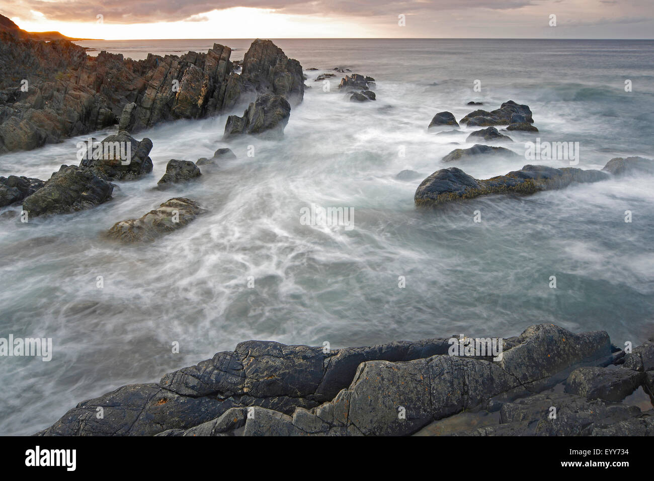 barentz zee, Norway, Varangerfjord, Hamningberg Stock Photo