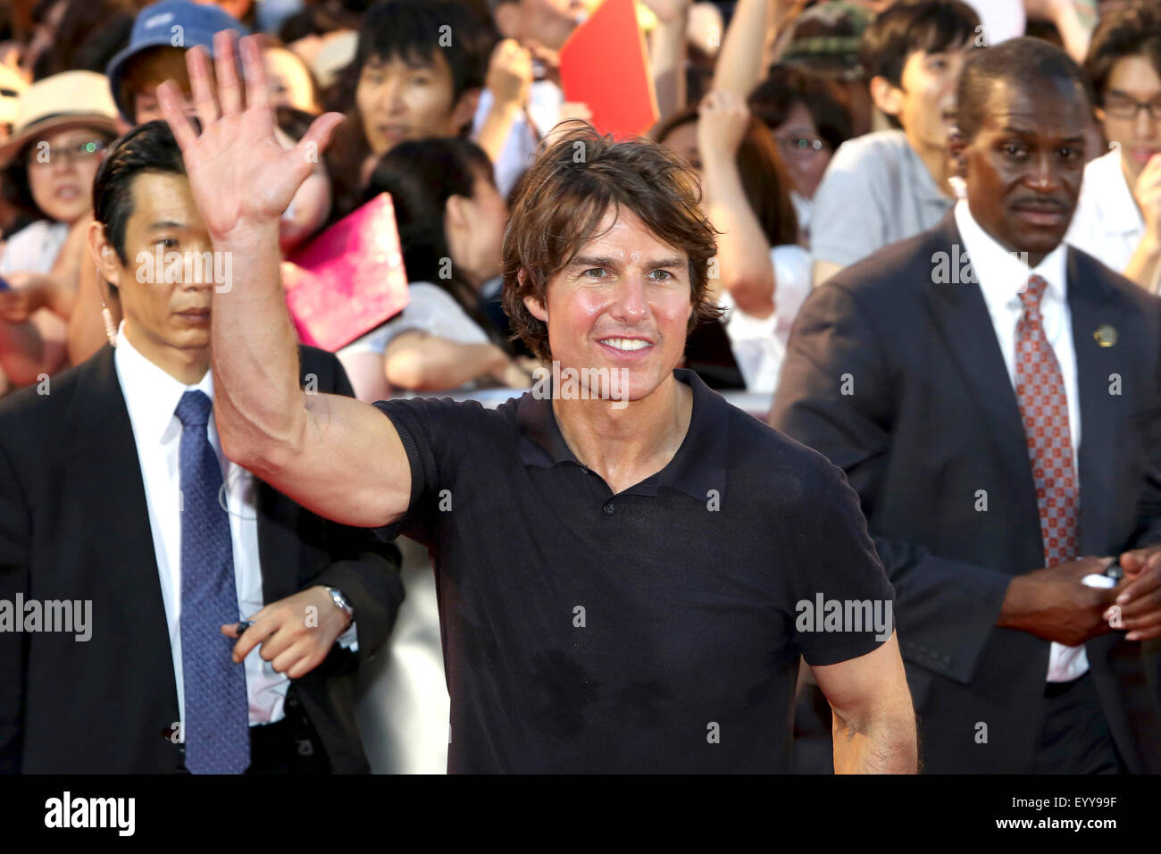 Actor Tom Cruise attends the Japan Premiere of 'Mission: Impossible - Rogue Nation' at the Toho Cinemas Shinjyuku in Tokyo on August 03, 2015/picture alliance Stock Photo