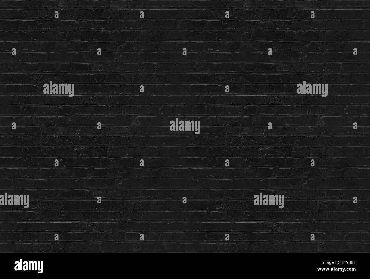 Seamless black brick wall pattern Stock Photo