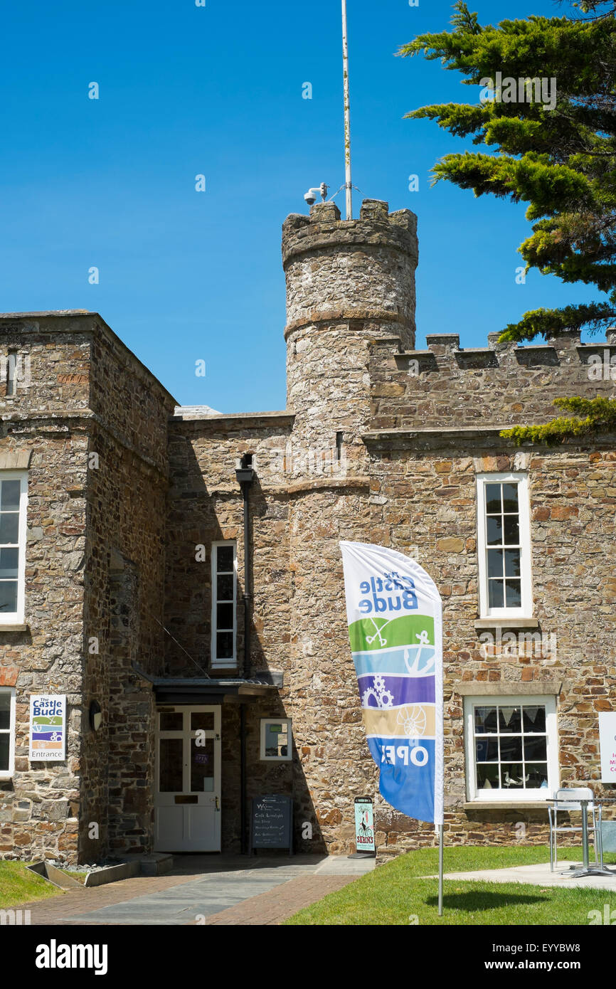 The Castle Heritage Centre and Museum at Bude, Cornwall, England, UK Stock Photo