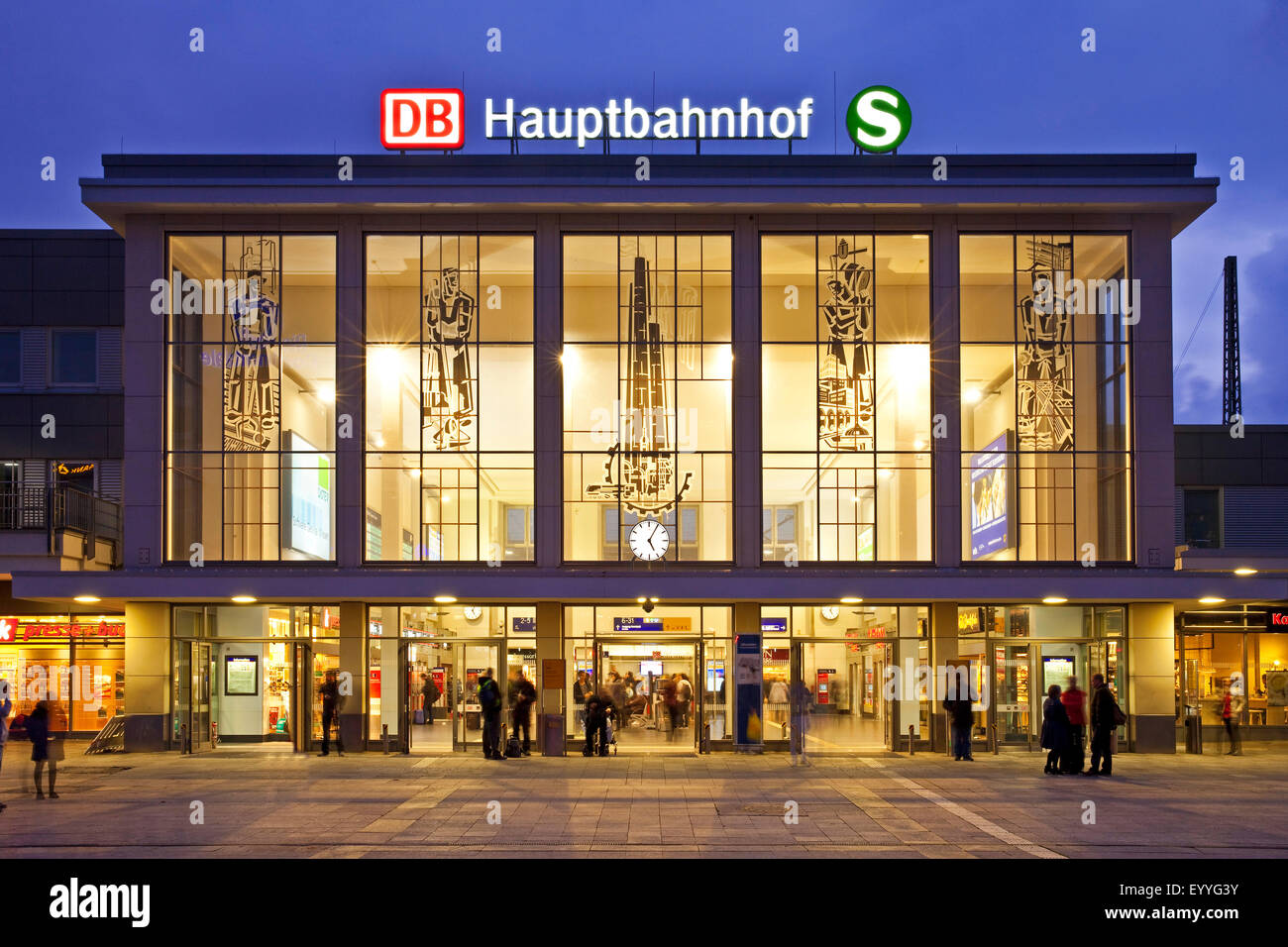 Dortmund Hauptbahnhof, main railway station, Germany, North Rhine-Westphalia, Ruhr Area, Dortmund Stock Photo