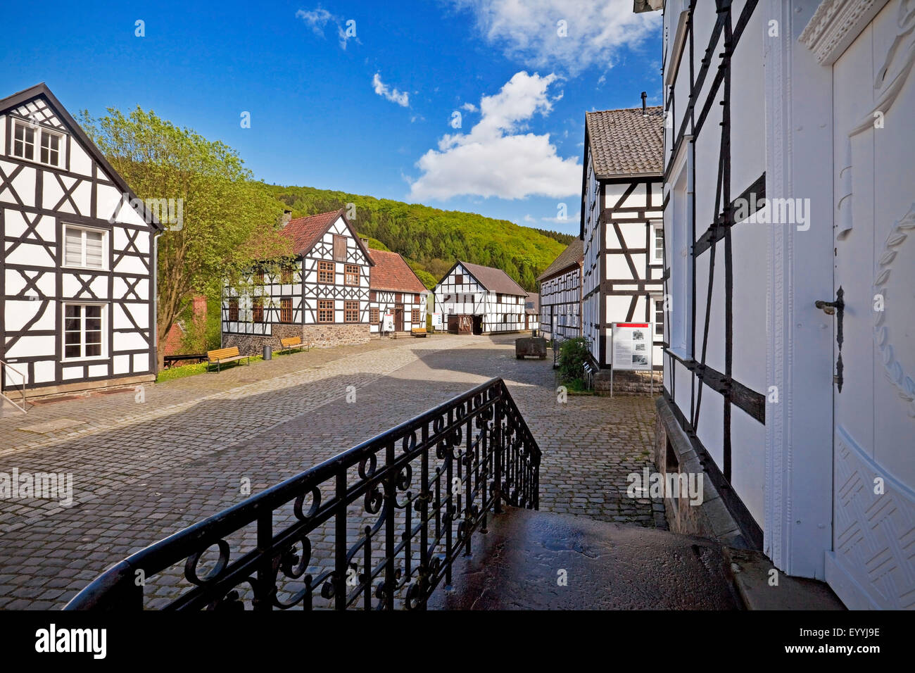 halftimbered houses of Hagen Openair Museum, Germany, North Rhine