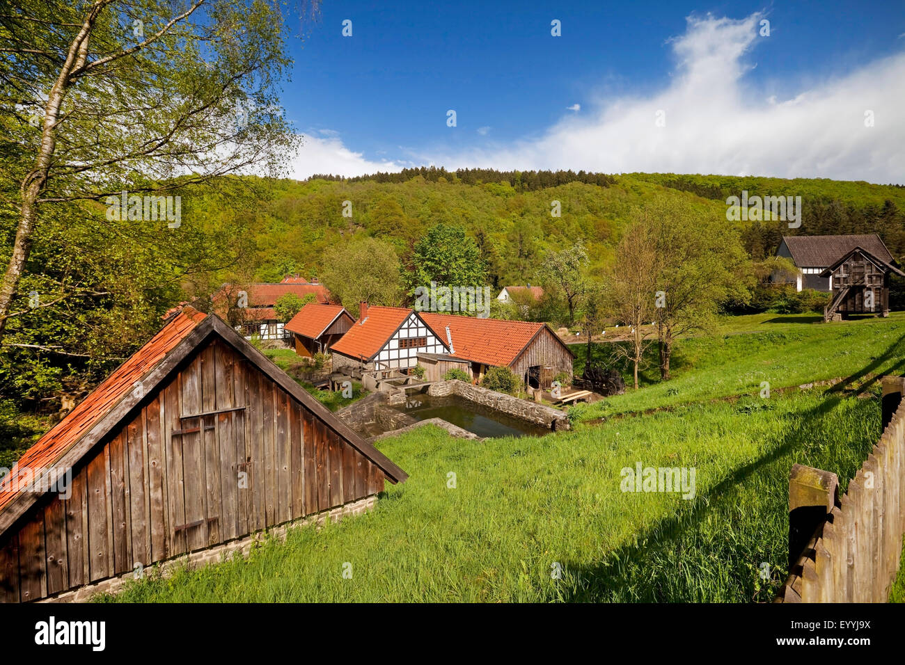 historical houses of Hagen Openair Museum, Germany, North Rhine