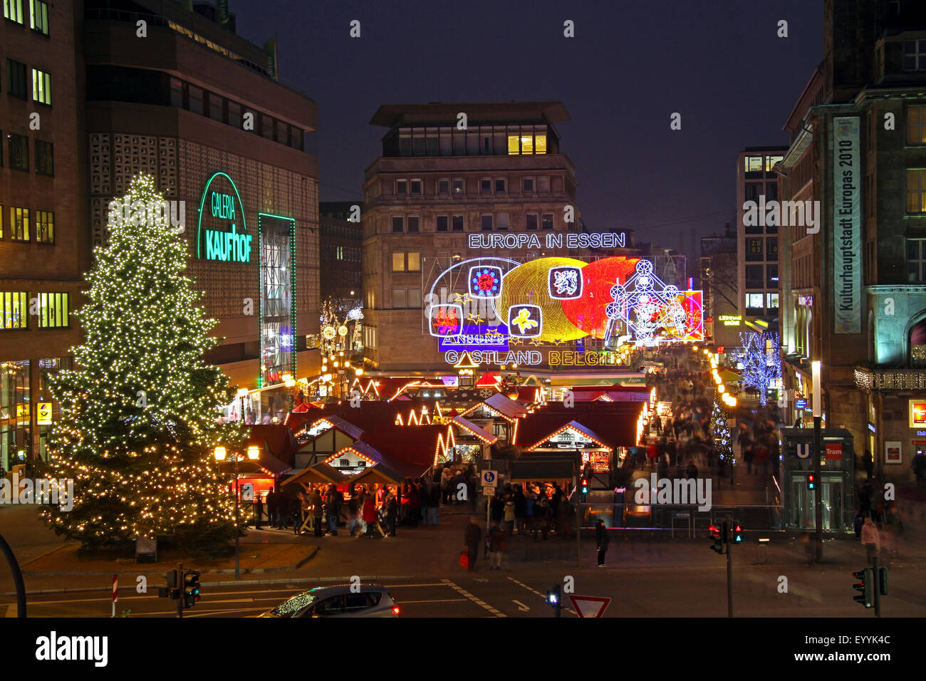 light weeks 2014 of Essen, host country Belgian, Germany, North Rhine-Westphalia, Ruhr Area, Essen Stock Photo
