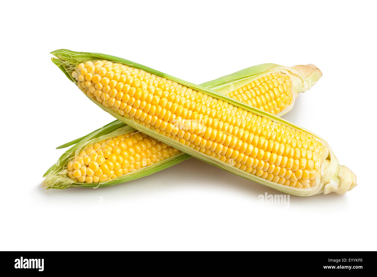 corn isolated Stock Photo
