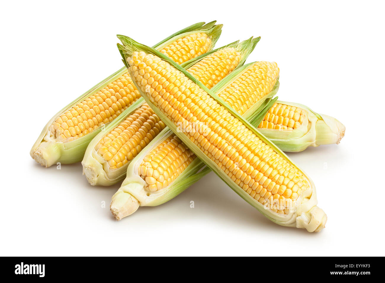 corn isolated Stock Photo