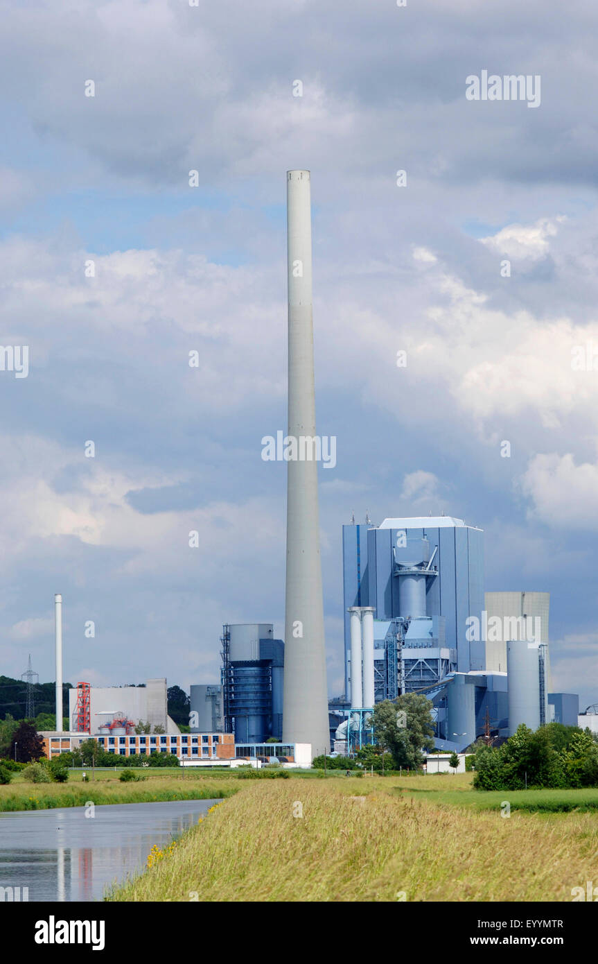 Zolling power plant, Germany, Bavaria, Oberbayern, Upper Bavaria, Angelberg Stock Photo