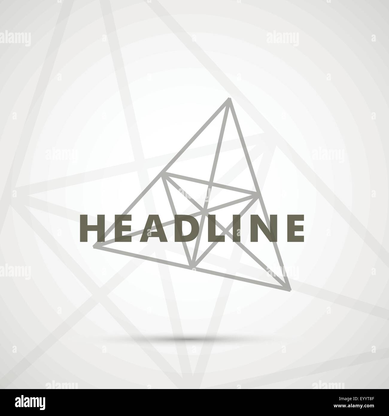 Vector abstract triangles on a white background Stock Vector Image ...