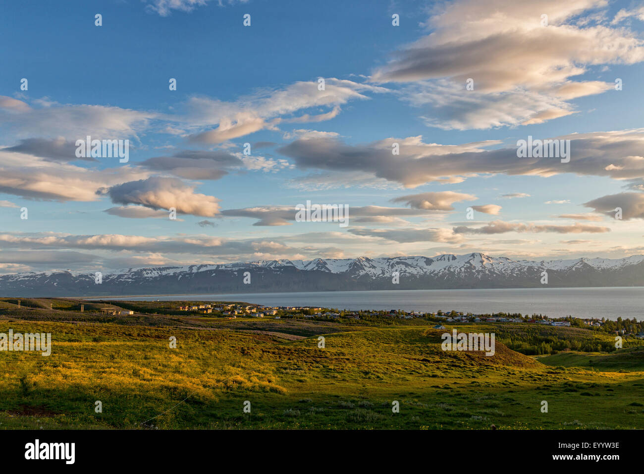 Skjalfandi bay, Iceland, Husavi¡k Stock Photo