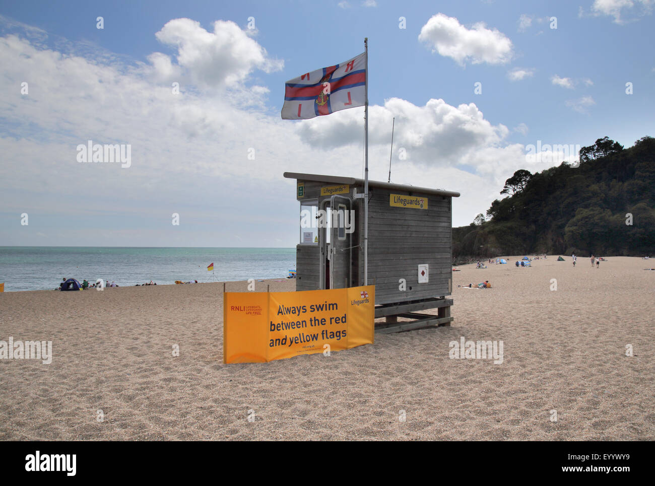 the south devon holiday beach of blackpool sands Stock Photo