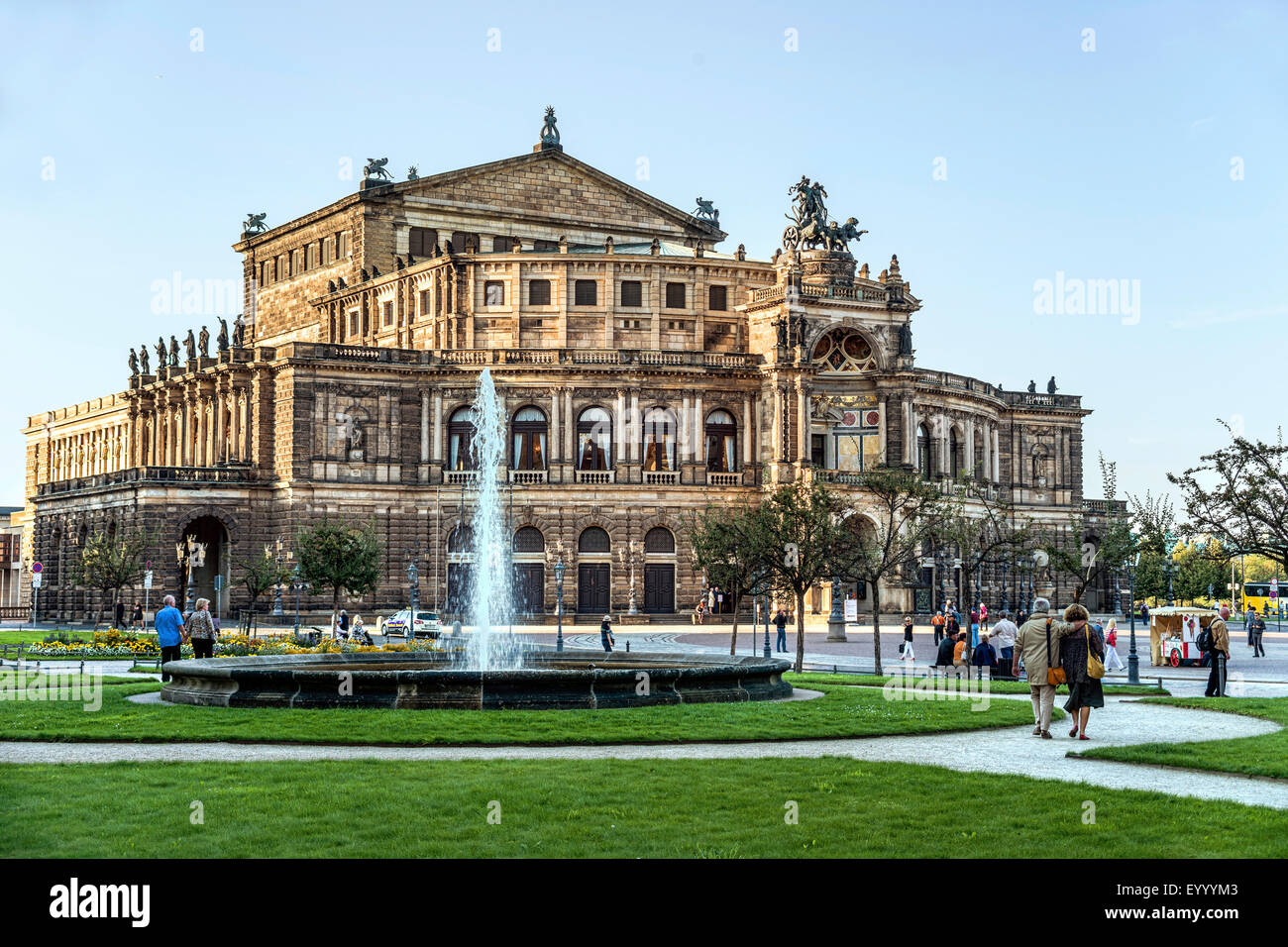 Semperoper, Germany, Saxony, Dresden Stock Photo