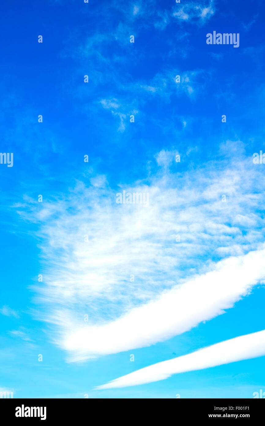 in the blue sky white soft clouds and abstract background Stock Photo ...