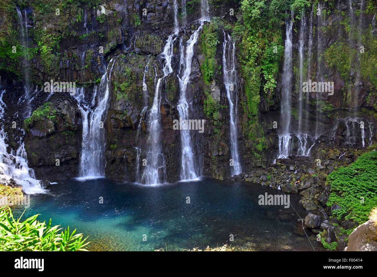 Cascade de la Grande Ravine, Reunion, Grand Galet Stock Photo Alamy