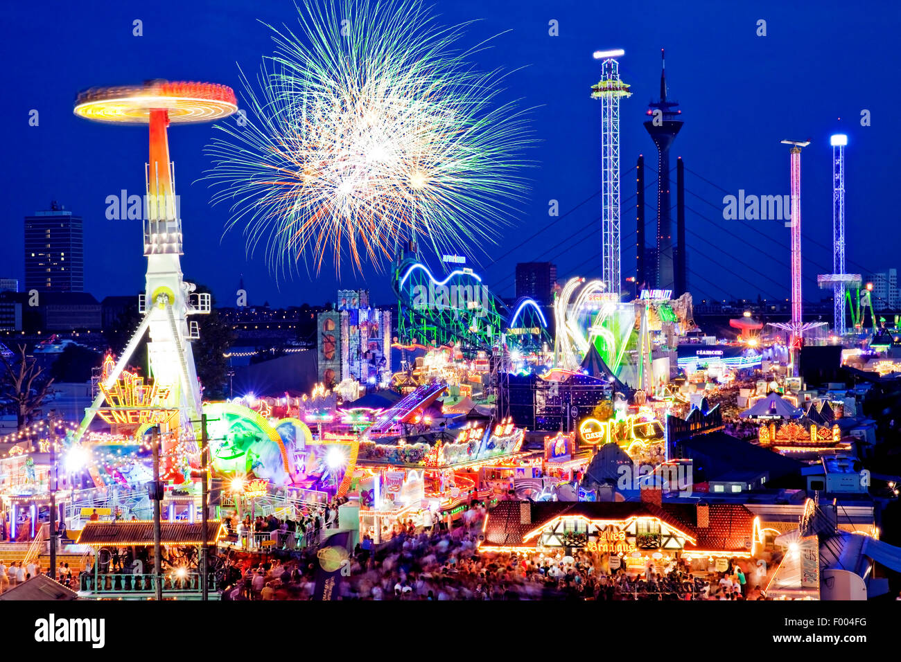 Biggest Funfair On River Rhine Hi-res Stock Photography And Images - Alamy