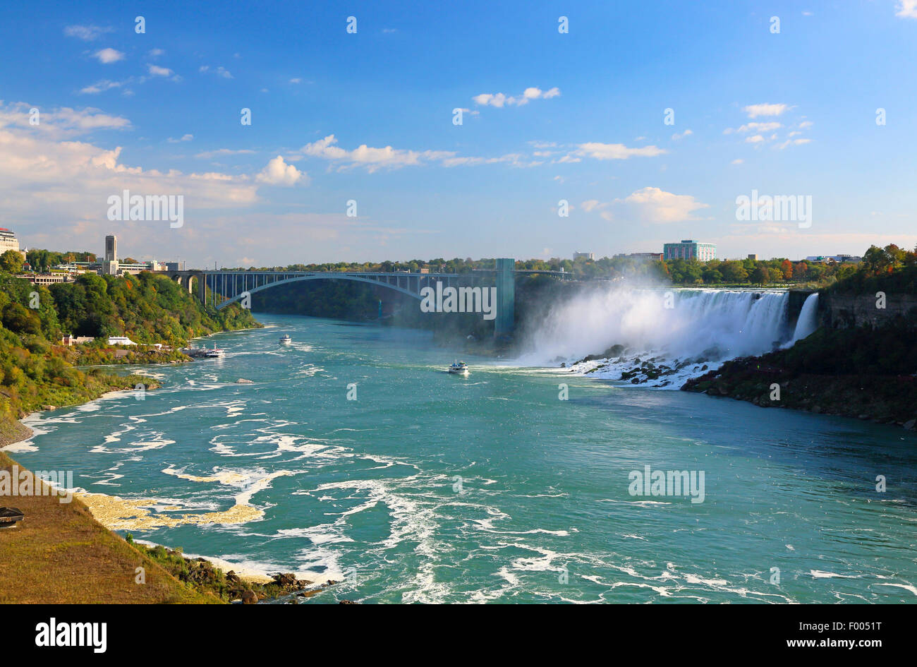 Niagara falls, Niagara river valley, Canada, Ontario, Niagara Stock Photo