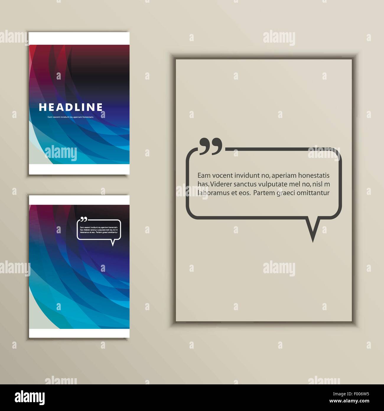 Set of banners for design in abstract style Stock Vector Image & Art ...