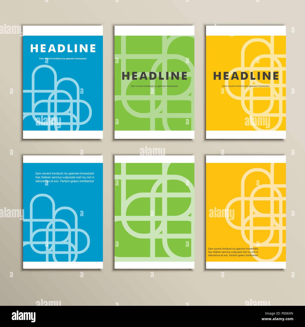 Bright Line Layout Set vector bright lines on colored backgrounds Stock Vector Image & Art ...