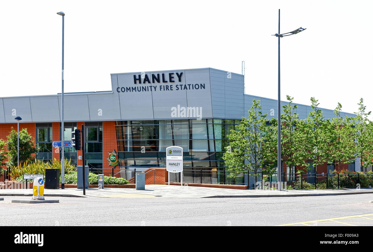 Hanley Community Fire Station Hanley Stoke on Trent Staffordshire England UK Stock Photo