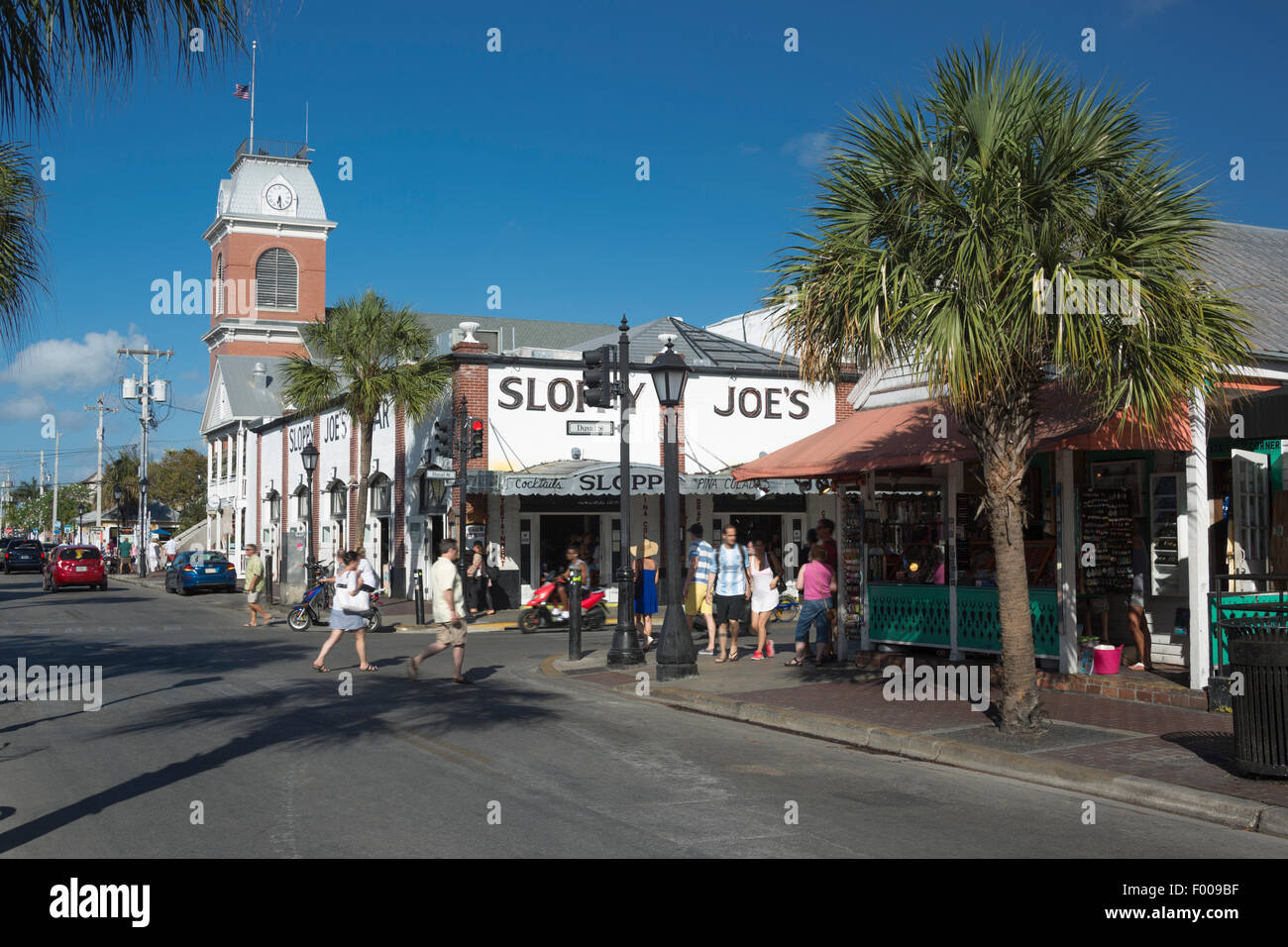 SLOPPY JOES LANDMARK BAR DUVAL STREET KEY WEST FLORIDA USA Stock Photo