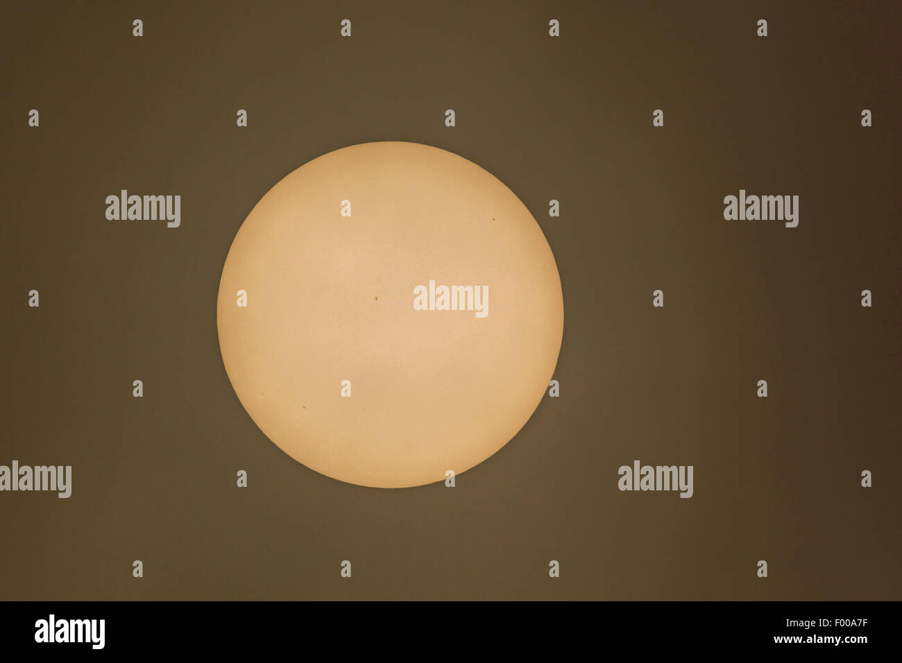 sun with sunspots, Germany, Bavaria Stock Photo